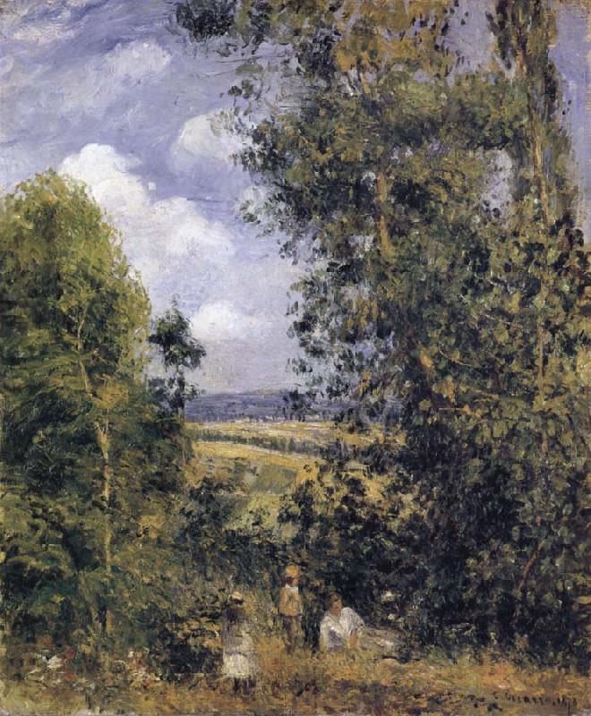 Camille Pissarro Resting beneath the trees,Pontoise Germany oil painting art